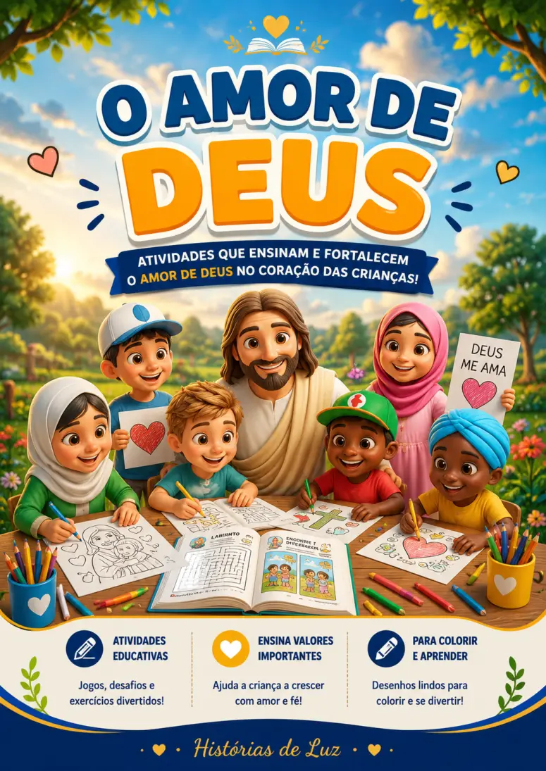 Capa original do material O Amor de Deus — Histórias de Luz